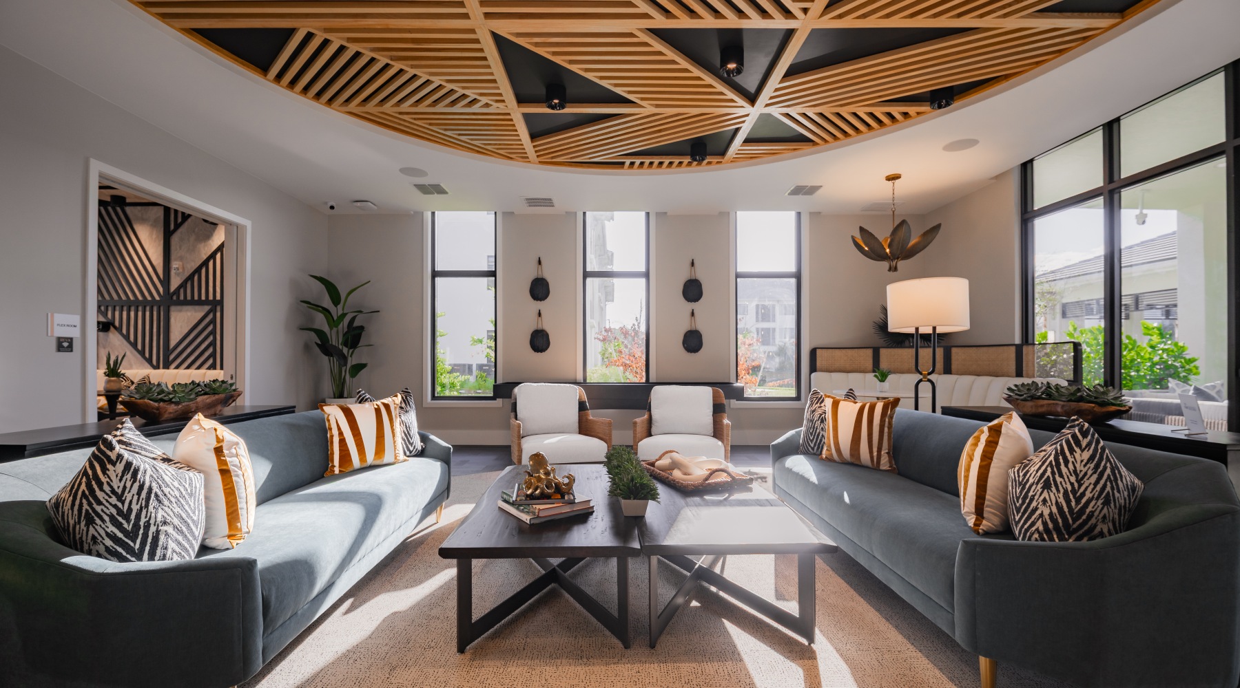 Community Clubhouse with Large Open Seating Areas