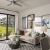 living area that includes ample seating spaces and bright lighting