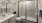 walk-in shower with bright lighting